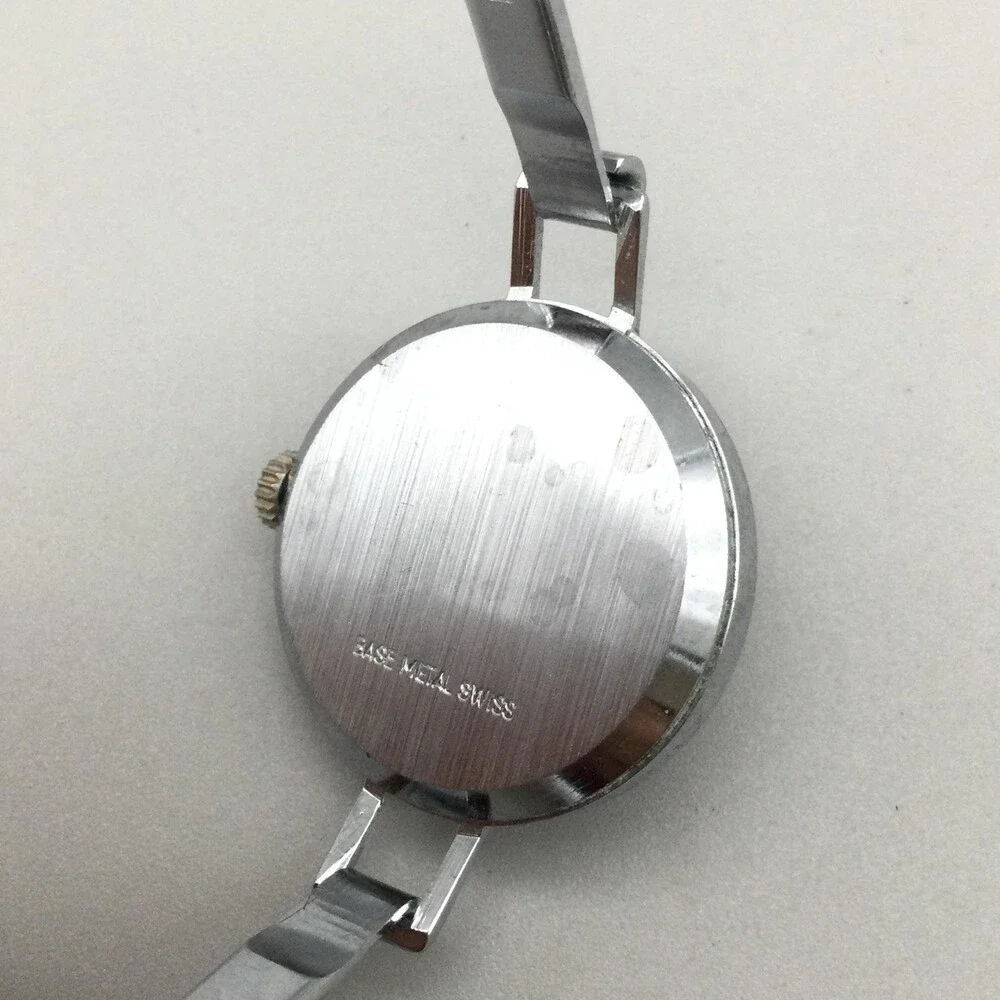 Vintage Chateau Womens Watch 29mm Silver Tone Dial Bangle Manual Swiss